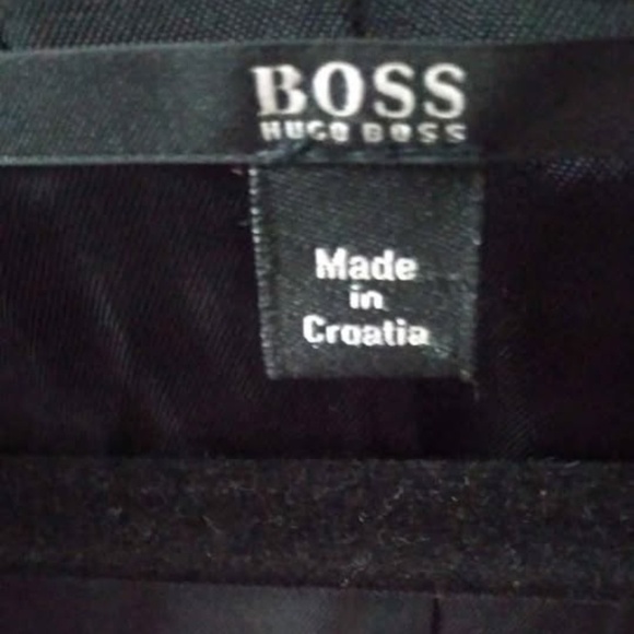 Hugo Boss Wool Jacket Women 6 Black Coat Blazer - Picture 8 of 8